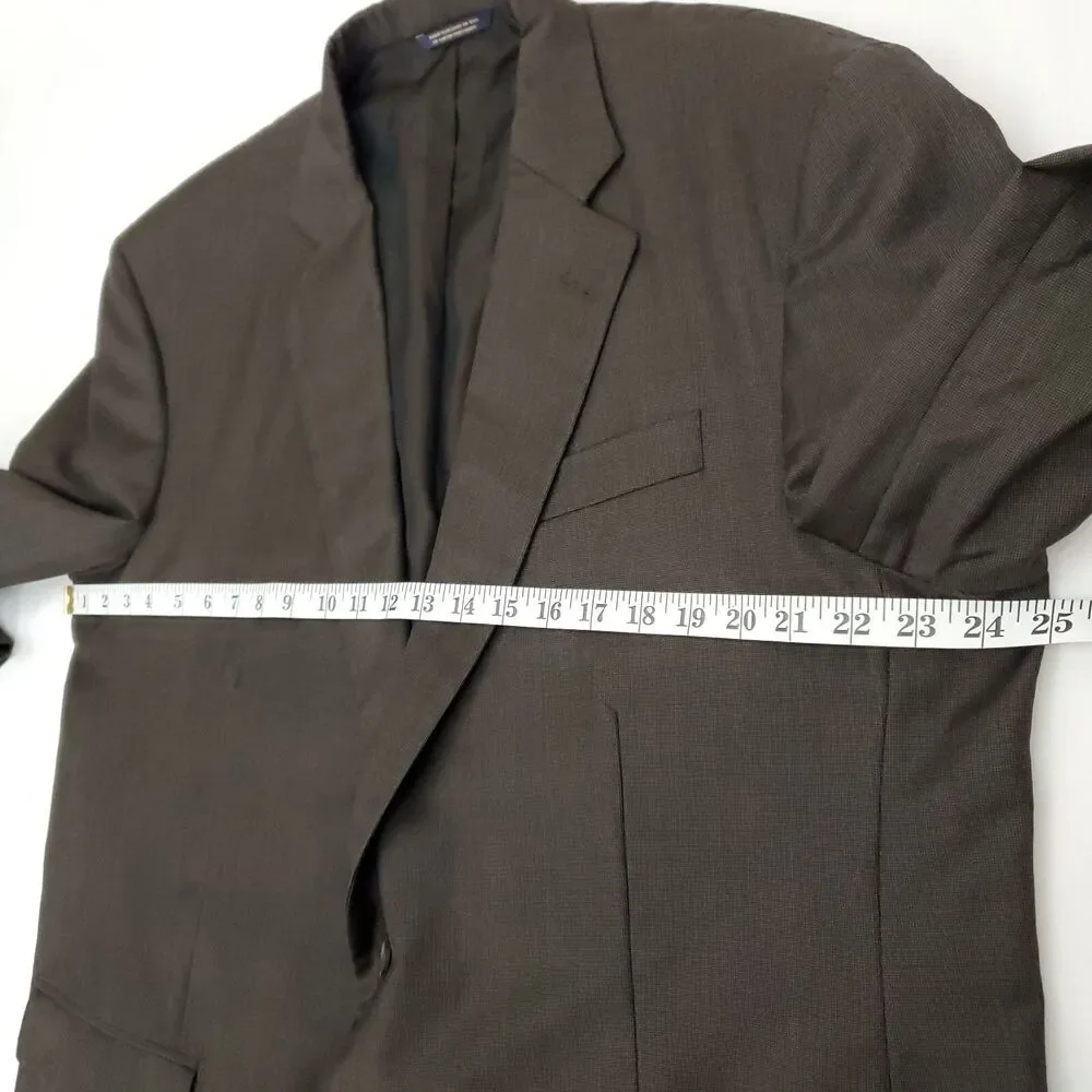 Brooks Brothers Golden Fleece Madison Full Canvas Wool Blazer 48R VBC Italian